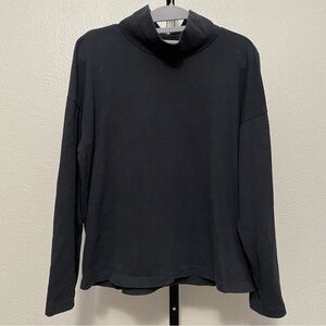 Madewell Women’s Black‎ Button Sleeve Pullover Turtleneck S Minimalist Normcore